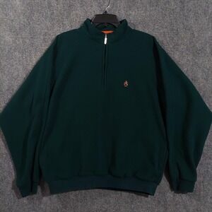 Sakmann Jacket Mens Large Green Fleece 1/4 Zip Embroidered Aronimink Golf Club